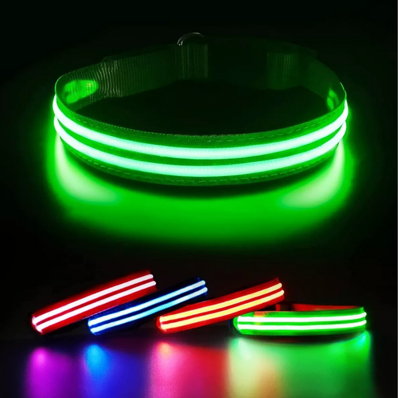 Collar LED Recargable para Perros